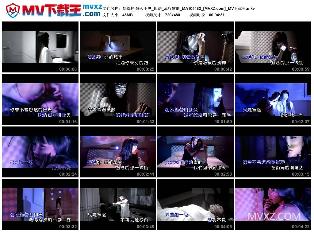 蔡依林-好久不见_国语_流行歌曲_MA104482